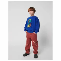 New Bobo Choses Sweat Roll The Dice Coton Bio | Bleu roi