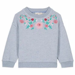 Louise Misha Sweat Rosalia Coton Bio | Bleu chiné Discount
