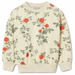 New garbo&friends Sweat Roses Coton Bio | Ecru