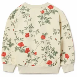 garbo&friends Sweat Roses Coton Bio Mini | Ecru