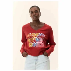 Leon & Harper Sweat Shavi Only Coton Bio | Rouge Best