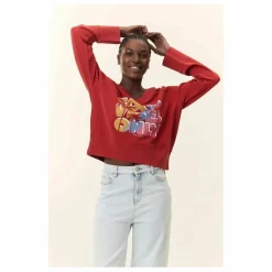 Leon & Harper Sweat Shavi Only Coton Bio | Rouge Best