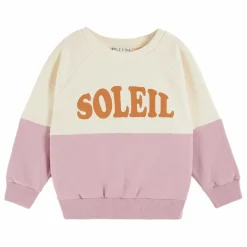 Sale Emile et Ida Sweat Soleil Coton Bio | Crème