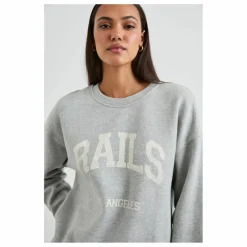 Online Rails Sweat The Varsity | Gris chiné