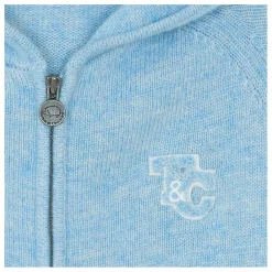 Tartine et Chocolat Sweat Torsades Laine | Bleu chiné Outlet