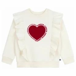 Enfant Petit Bateau Sweat Volants Cœur |