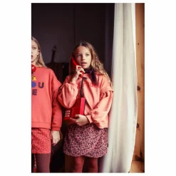 Piupiuchick Sweat Volants Hey Jude Coton Bio | Corail Sale