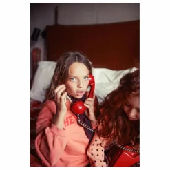 Piupiuchick Sweat Volants Hey Jude Coton Bio | Corail Sale