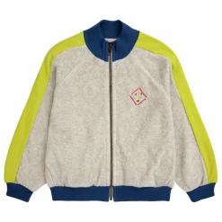 Enfant Bobo Choses Sweat Zippé Coton Bio Eponge Shadow |