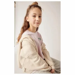 American Vintage Sweat Zippé Itonay | Ecru chiné Outlet