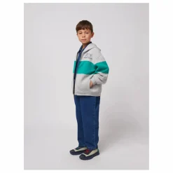 Bobo Choses Sweat Zippé Joy Coton Bio | Gris chiné