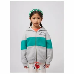Bobo Choses Sweat Zippé Joy Coton Bio | Gris chiné