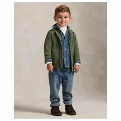 Ralph Lauren Sweat Zippé Logo | Vert kaki Sale