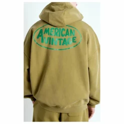 Homme American Vintage Sweat Zippé Zoky Coton Bio |