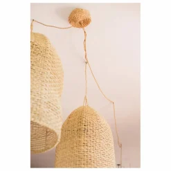 Hot Cosydar Système électrique, rosace en palm Naturel