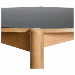 Discount Hübsch Table à manger ronde Oblique | Noir