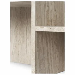 Ferm Living Table basse Distinct en travertin |