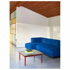 Hay Tables, Bureaux|Table basse en verre Kofi, pietement en chêne |