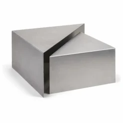 Hot The Socialite Family Table basse gigogne Triangolo en brossé | Aluminium