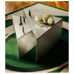 Hot The Socialite Family Table basse gigogne Triangolo en brossé | Aluminium