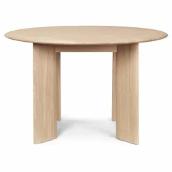 Ferm Living Table Bevel ronde en bois FSC |