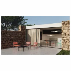 Petite friture Table carrée Fromme outdoor - 4 personnes | Noir Discount