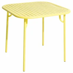 Clearance Petite friture Table carrée Week-end - 4 places | Jaune