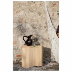 Ferm Living Table d'appoint de rangement Isola en rotin Naturel Discount