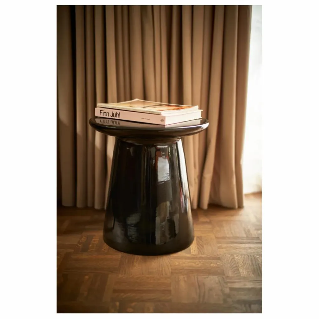 HKliving Table d'appoint en faïence | Noir New