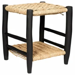 Cosydar Tables, Bureaux|Lits, Tables De Chevet|Table de nuit en bois peint et palme |