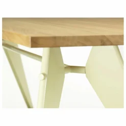 Vitra Tables, Bureaux|Table EM - piètement Écru - Jean Prouvé |