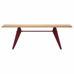 Vitra Table EM - piètement Rouge Japonais - Jean Prouvé |