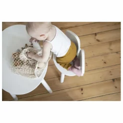 Nofred Table en chêne Souris | Blanc Outlet