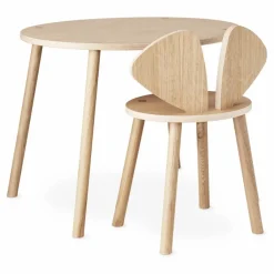 Enfant Nofred Table et chaise d'écolier en Souris |