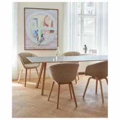 Hay Table laquée CPH30, pietement en chêne | Gris Clearance