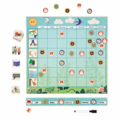 Janod Tableau d'organisation Multicolore Best