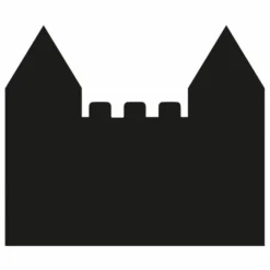 Ferflex Tableau magnétique Château et son jeu de 21 formes géométriques