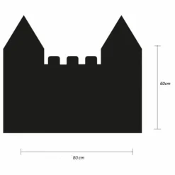 Ferflex Tableau magnétique Château et son jeu de 21 formes géométriques