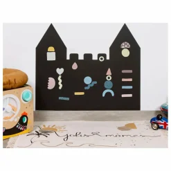Ferflex Tableau magnétique Château et son jeu de 21 formes géométriques
