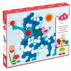 Djeco Loisirs Créatifs|Tableaux de pompoms Des chiens à caresser |