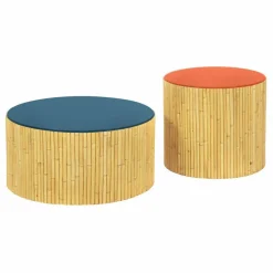 Discount Maison Sarah Lavoine Tables basses Riviera - Set de 2 | Bleu Sarah