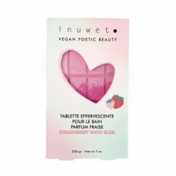 Online Inuwet Tablette fraise effervescente pour le bain - 200 g Rose