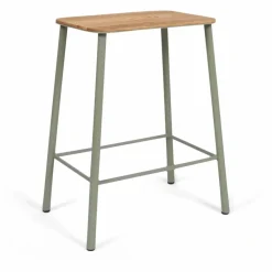 Frama Tabouret Adam Nyboder, assise en bois | Vert Outlet