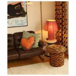 Doing Goods Tabouret brodé Maya Tiger |