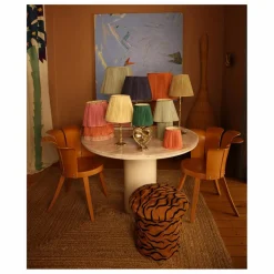 Doing Goods Tabouret brodé Maya Tiger |