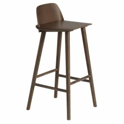 Discount Muuto Tabouret de bar Nerd | Bois foncé