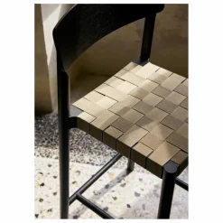 & Tradition Tabouret de bar sangles les 65 cm Betty TK12 en frêne Naturel Best