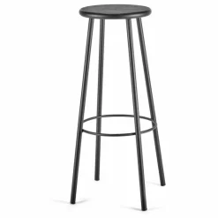 Online Serax Tabouret en bois, piétement en métal | Noir