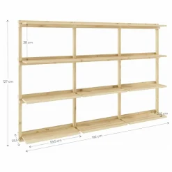 Karup Design Étagères Groove 127x192 cm Naturel Best