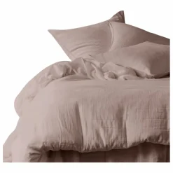 Haomy Taie d'oreiller Dili en voile de coton | Rose poudré Best